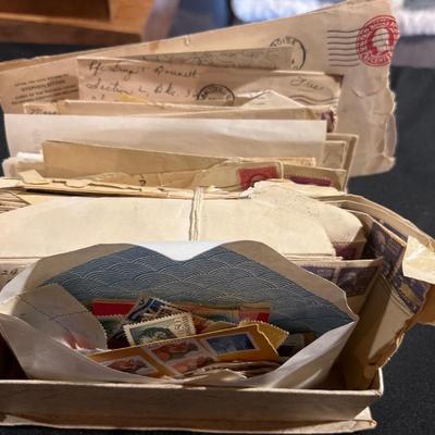 Vintage stamps and letters