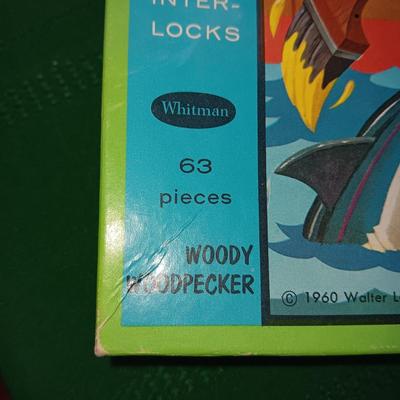FISHER PRICE DONALD DUCK PULL TOY AND A JR JIGSAW PUZZLE