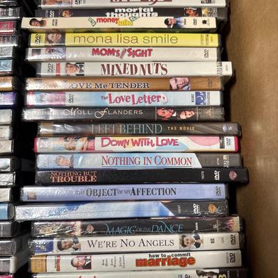 Box of DVD movies
