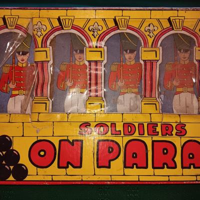SOLDIERS ON PARADE AND SOME VERY OLD MARBLES
