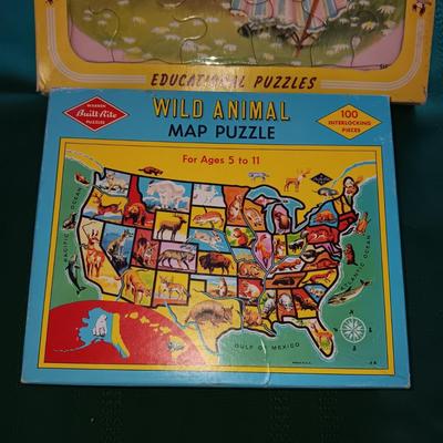 LIKE NEW CHILDREN'S EDUCATIONAL PUZZLES