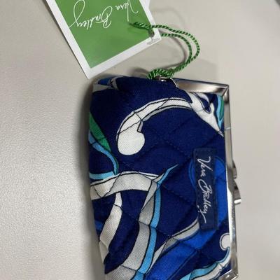 Mediterranean blue vera Bradley coin, purse and handbag