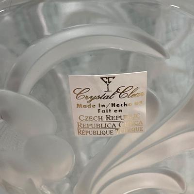 Tall Czech Republic Crystal & lead crystal vase