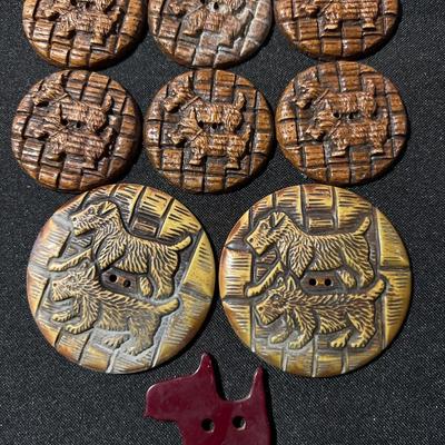 Scotty Dog Buttons
