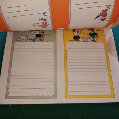 CHILDREN'S WORKBOOKS, SHEETS OF WRITING PAPER AND A BOOK