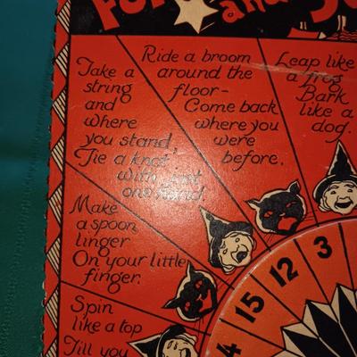 1935 ZINGO HALLOWEEN FORTUNE AND STUNT GAME
