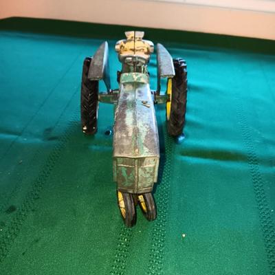 JOHN DEERE TOY TRACTOR AND IMPLEMENT