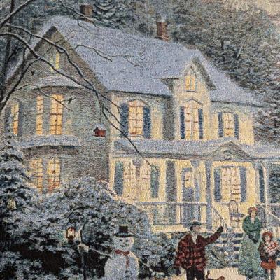 Thomas Kinkade Hanging Tapestry 33" x 25" (LR)