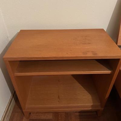 Mid Century Queen Bed Frame and Nightstands