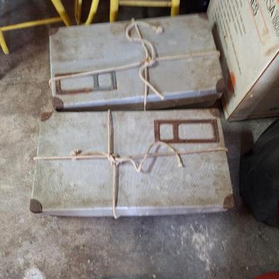 2 Metal Boxes -