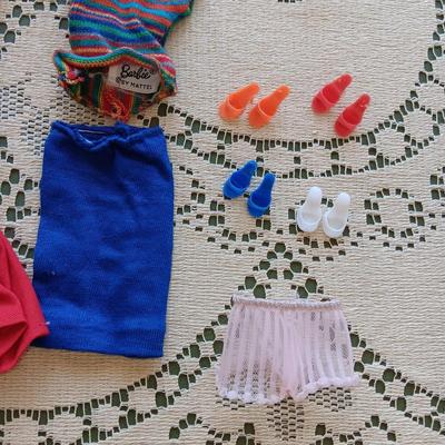 1958 BARBIE DOLL WITH CLOTHES, SHOES AND SOCKS