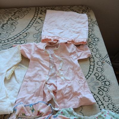 BABY DOLL WITH BLANKET AND CLOTHES