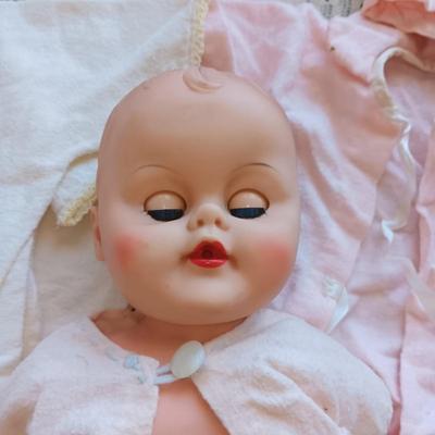 BABY DOLL WITH BLANKET AND CLOTHES