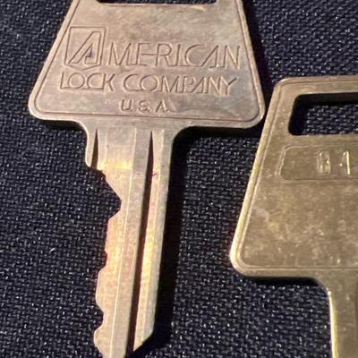 6 American lock Co, Keys
