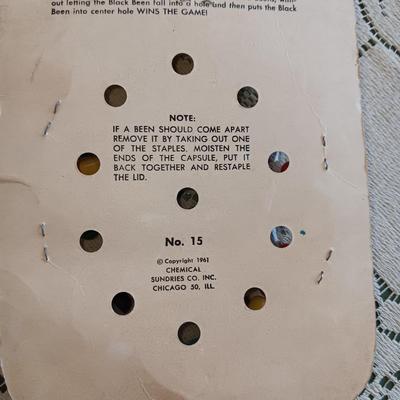 1961 "BEAT THE BEENS", MR POTATO HEAD TYPE TOY AND 2 FACES ON SPRINGS??