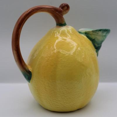 Hand-painted Italian Ceramic Lemon Pitcher