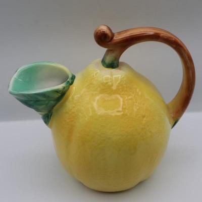 Hand-painted Italian Ceramic Lemon Pitcher