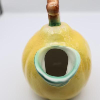 Hand-painted Italian Ceramic Lemon Pitcher