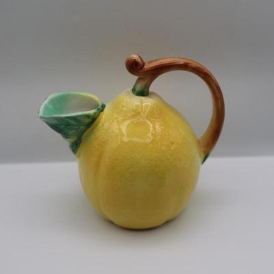 Hand-painted Italian Ceramic Lemon Pitcher