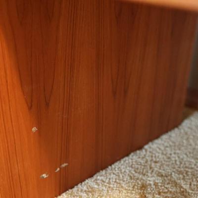 Two Drawer Desk with Bookshelf
