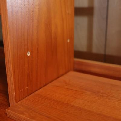 Two Drawer Desk with Bookshelf