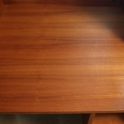 Two Drawer Desk with Bookshelf