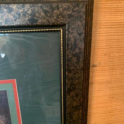 Large Framed/Matted Hunt Scene