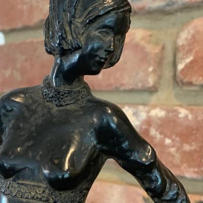 Woman Skating Figurine