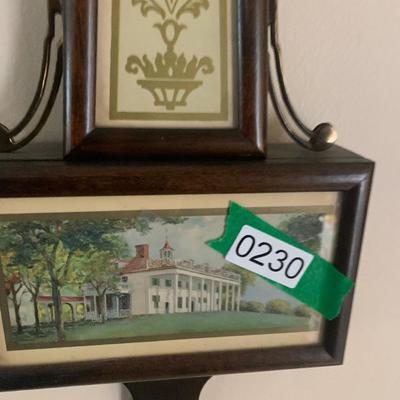 Banjo Clock w/ Mount Vernon Base