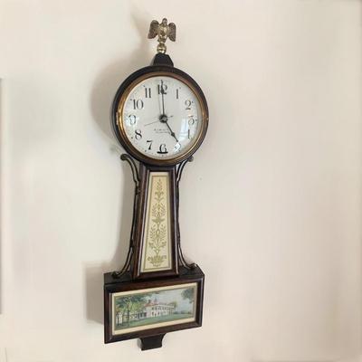 Banjo Clock w/ Mount Vernon Base