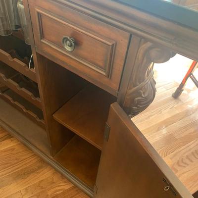 Clean Bar w/ Wonderful Rear Service Storage 59x25x42h