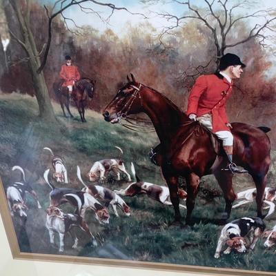 Large Framed/Matted Hunt Print