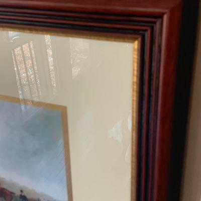 Large Framed/Matted Hunt Print