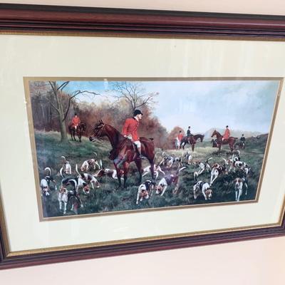 Large Framed/Matted Hunt Print