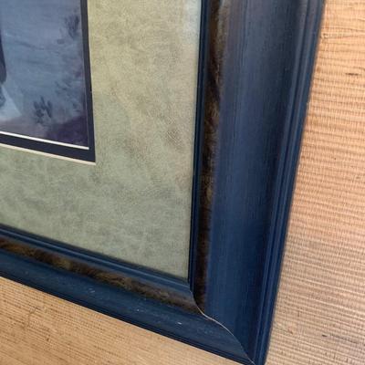 Large Framed/Matted Thoroughbred Race Horse Art