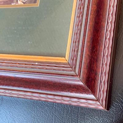Hunt Scene Print Framed