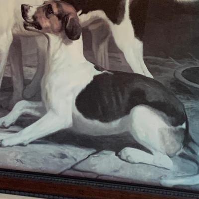 Large Framed Art Dogs