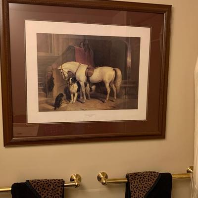 Large Sir Edwin Landseer Framed/Matted Art