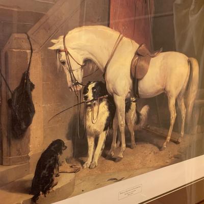 Large Sir Edwin Landseer Framed/Matted Art