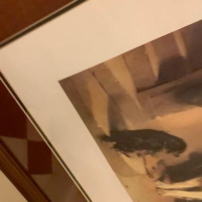 Large Sir Edwin Landseer Framed/Matted Art