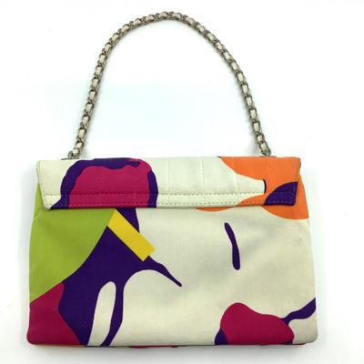 470 CHANEL Stitched Keyboard Multicolor Clutch 2002