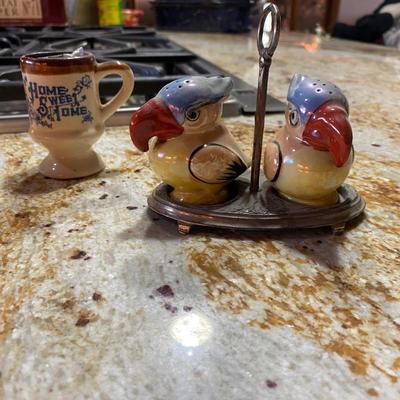 SALT AND PEPPER SHAKERS AND TOOTHPICK HOLDERS