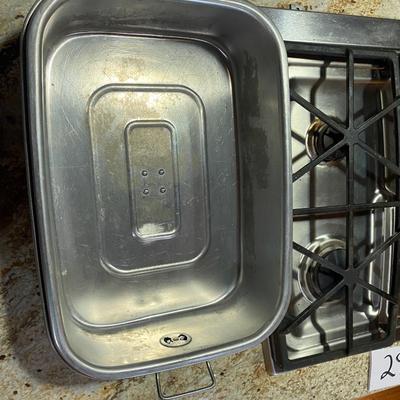 UNIVERSAL FOOD AND MEAT CHOPPER NO 71 AND S.S. ROASTING PAN