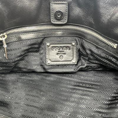 472 PRADA Tessuto Nylon Waves Tote Bag