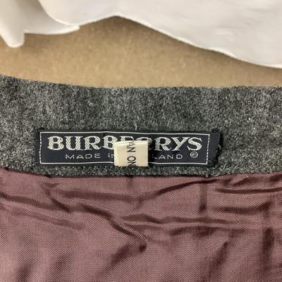 477 BURBERRY Lavender Blouse with Wool Skirt