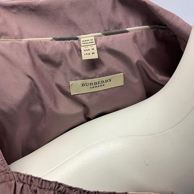477 BURBERRY Lavender Blouse with Wool Skirt