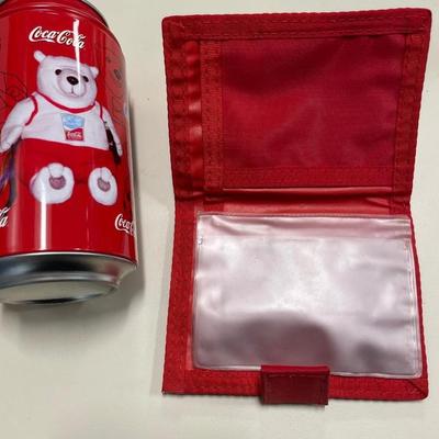 Coke wallet and can