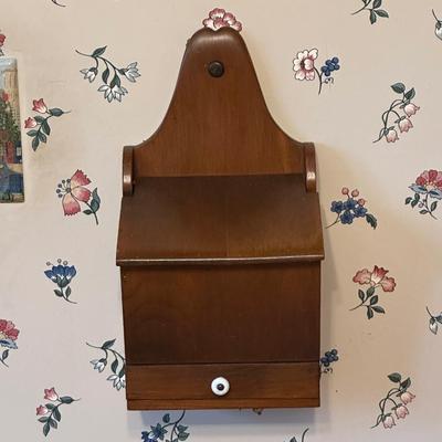 Vintage Milk Glass Spice Rack and Recipe Box