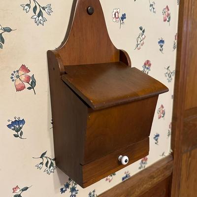 Vintage Milk Glass Spice Rack and Recipe Box