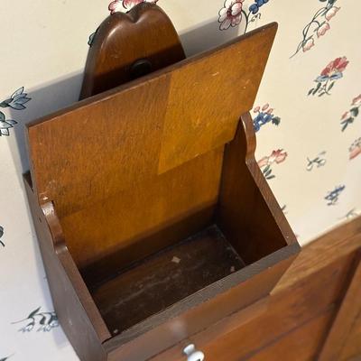 Vintage Milk Glass Spice Rack and Recipe Box